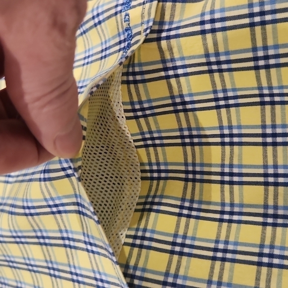 WORLD Wide Sportsman Blue & Yellow Plaid Button-Up Shirt - Picture 6 of 11